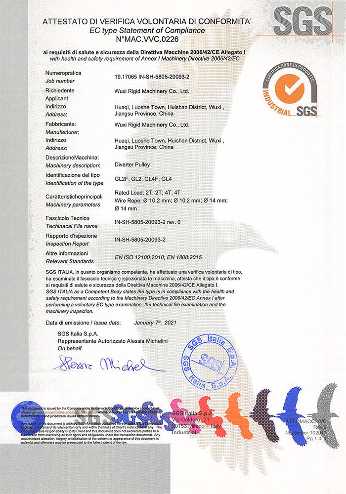 Omkeerpoelie SGS CE-certificaat MAC VVC.0226_IN-SH-5805-20093-2